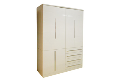 6-Dr Open Wardrobe with 4 Drawers