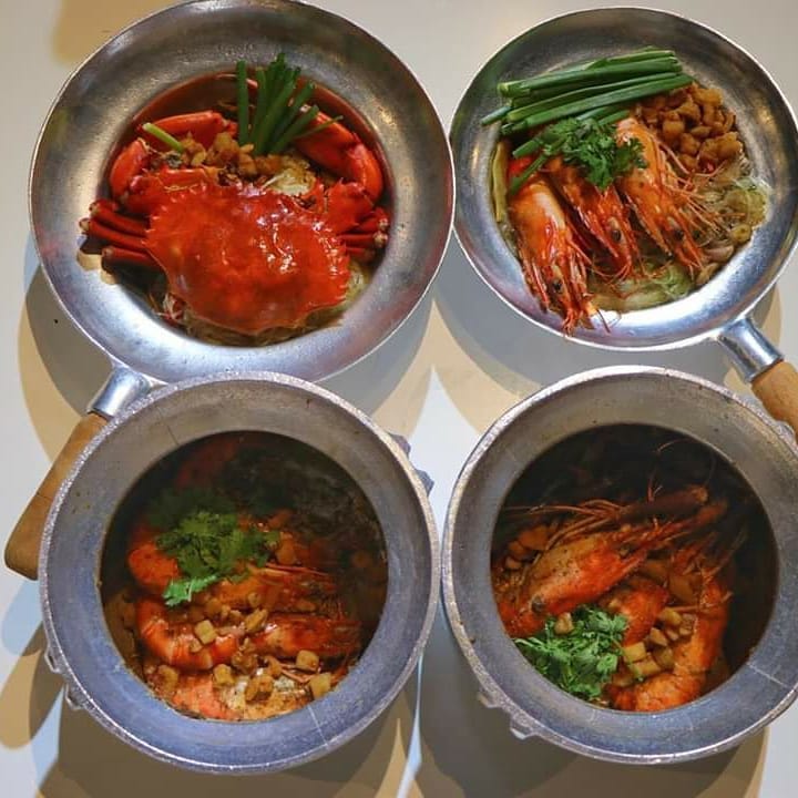 Shrimp Prawn Seafood Boat Quay Shop Houses